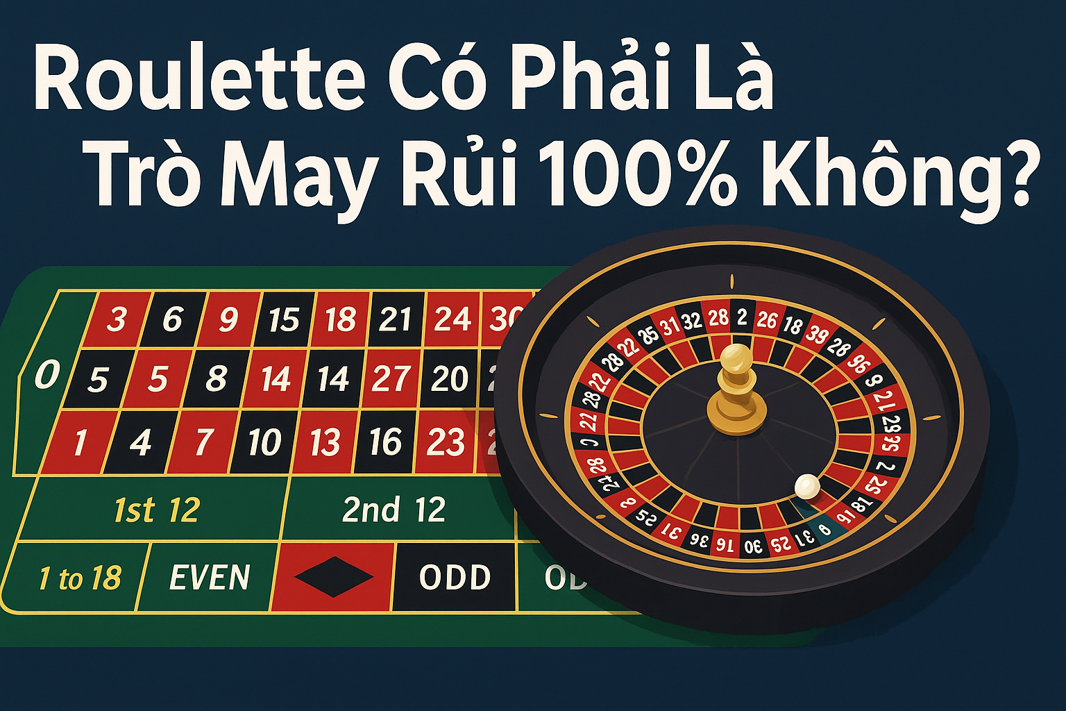 Roulette Có Phải Là Trò May Rủi 100% Không?