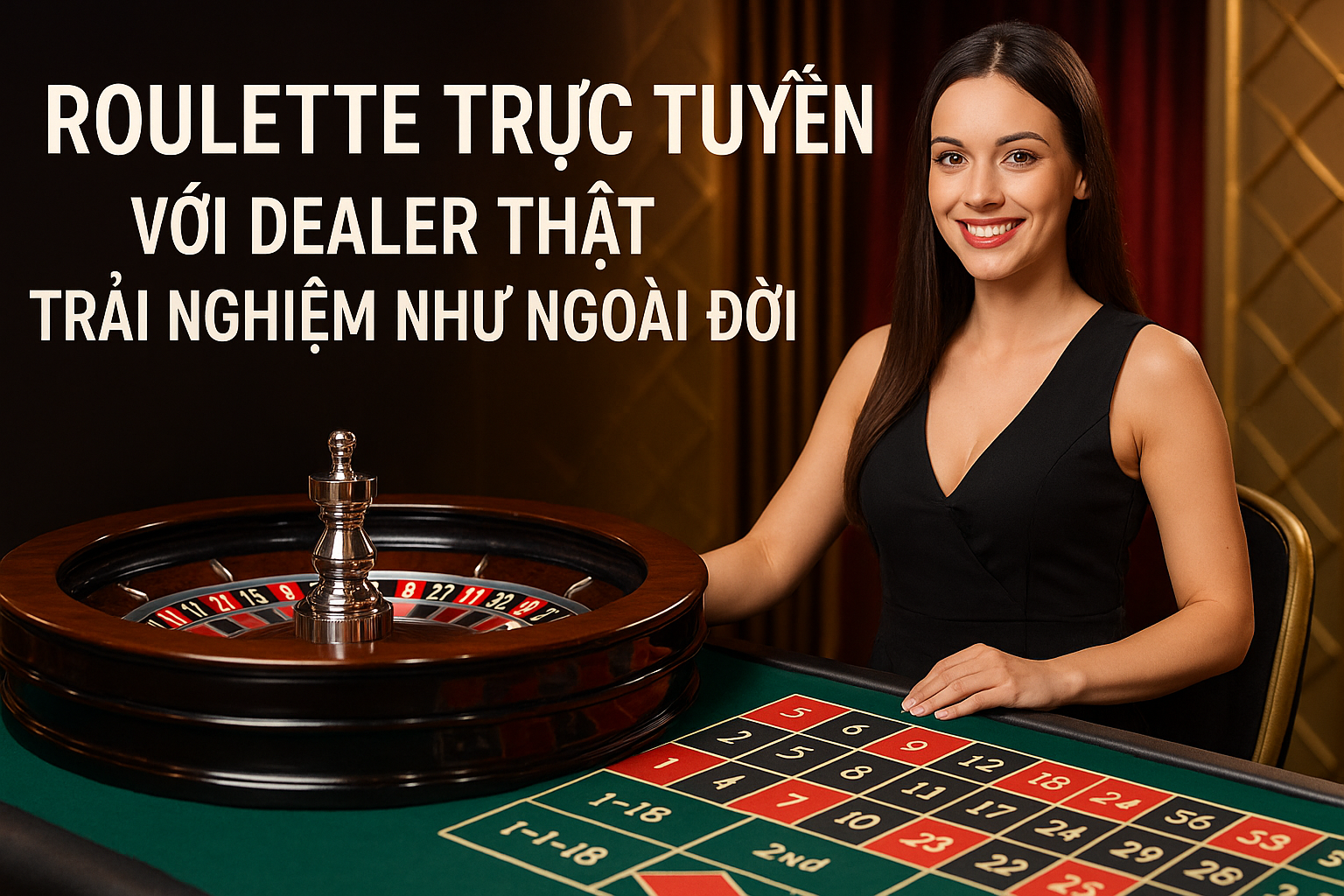 Roulette Trực Tuyến Với Dealer Thật – Trải Nghiệm Như Ngoài Đời